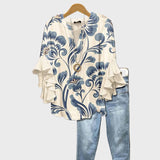 Justine - Graceful Floral Top