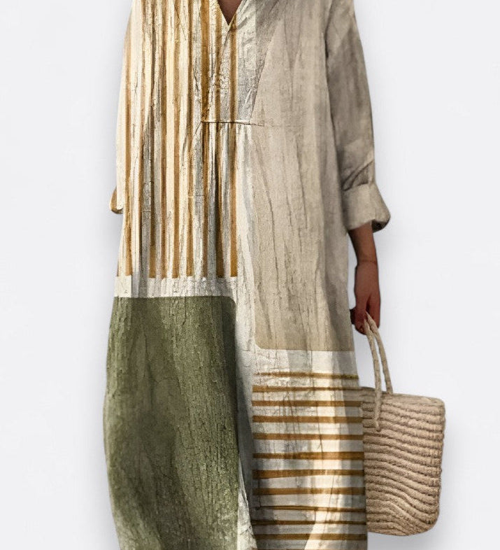 Bláithín - Chic Geometric Dress - Charlotte & Willow