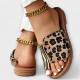 Anaïs - Two-Tone Leopard Print Sandals
