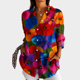 Orla - Lively Floral Garden Blouse