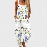 Flower Print Patterned Dungarees - Charlotte & Willow