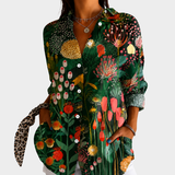 Doireann - Midnight Garden Bold Blouse