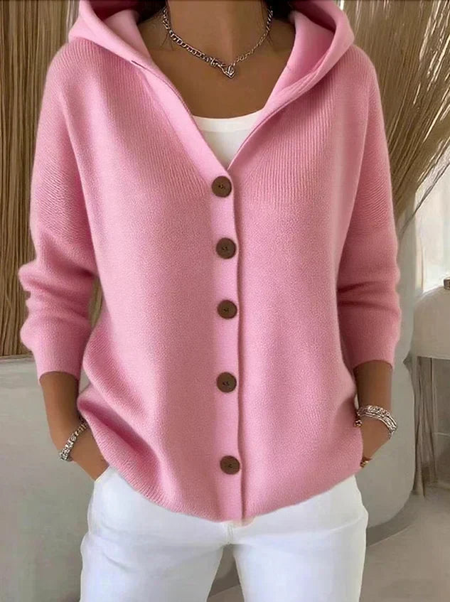 Inès - Cardigan Élégant Capuche