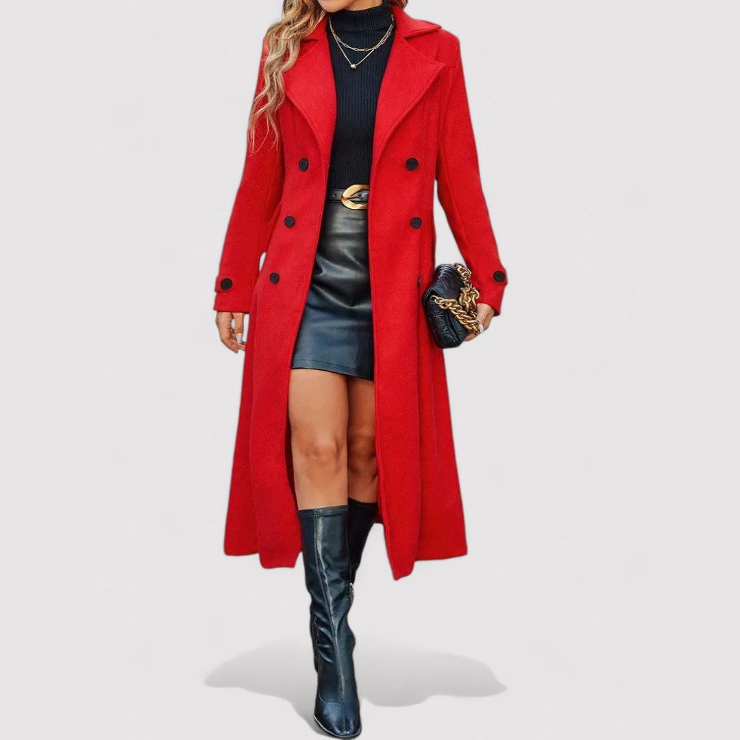 Inès - Elegant Tailored Coat - Charlotte & Willow, product photo 7