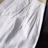 Camm | Wide-leg Pants in Cotton and Linen Blend