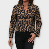 Maëlle - Relaxed Leopard Print Top