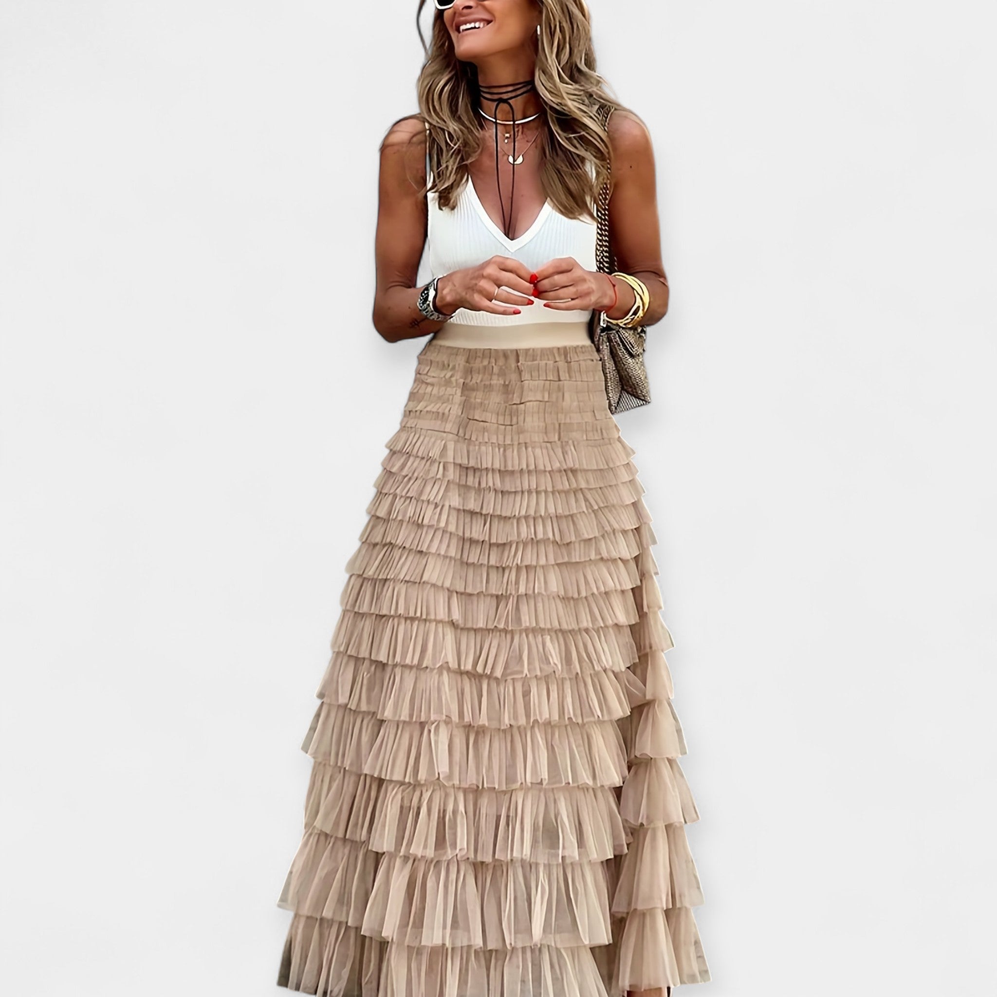 Aoibhinn - Bohemian Skirt - Charlotte & Willow, styled look