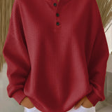 Elizabeth | Cozy Waffle Knit Henley