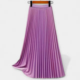Céline - Elegant Long Pleated Skirt