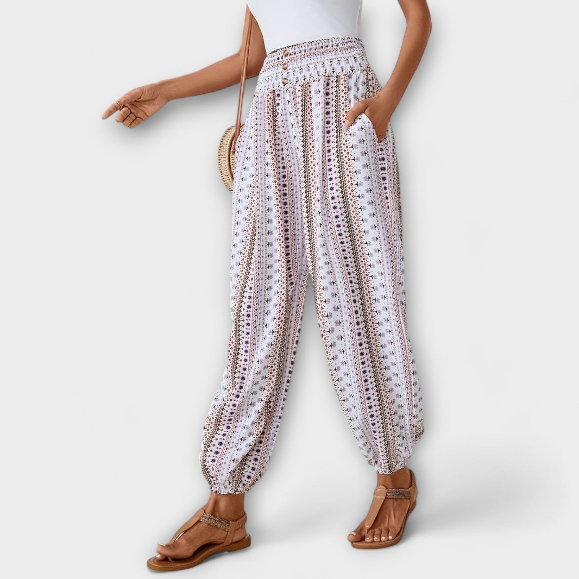 Maeve - Chic Ethnic Trousers - Charlotte & Willow, product photo 8