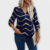 Noémie - Chic Zip-Up Blouse