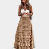 Solène - Bohemian Satin Skirt