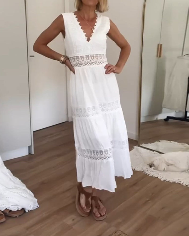 Céline - Robe Longue Dentelle