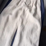 Camm | Wide-leg Pants in Cotton and Linen Blend