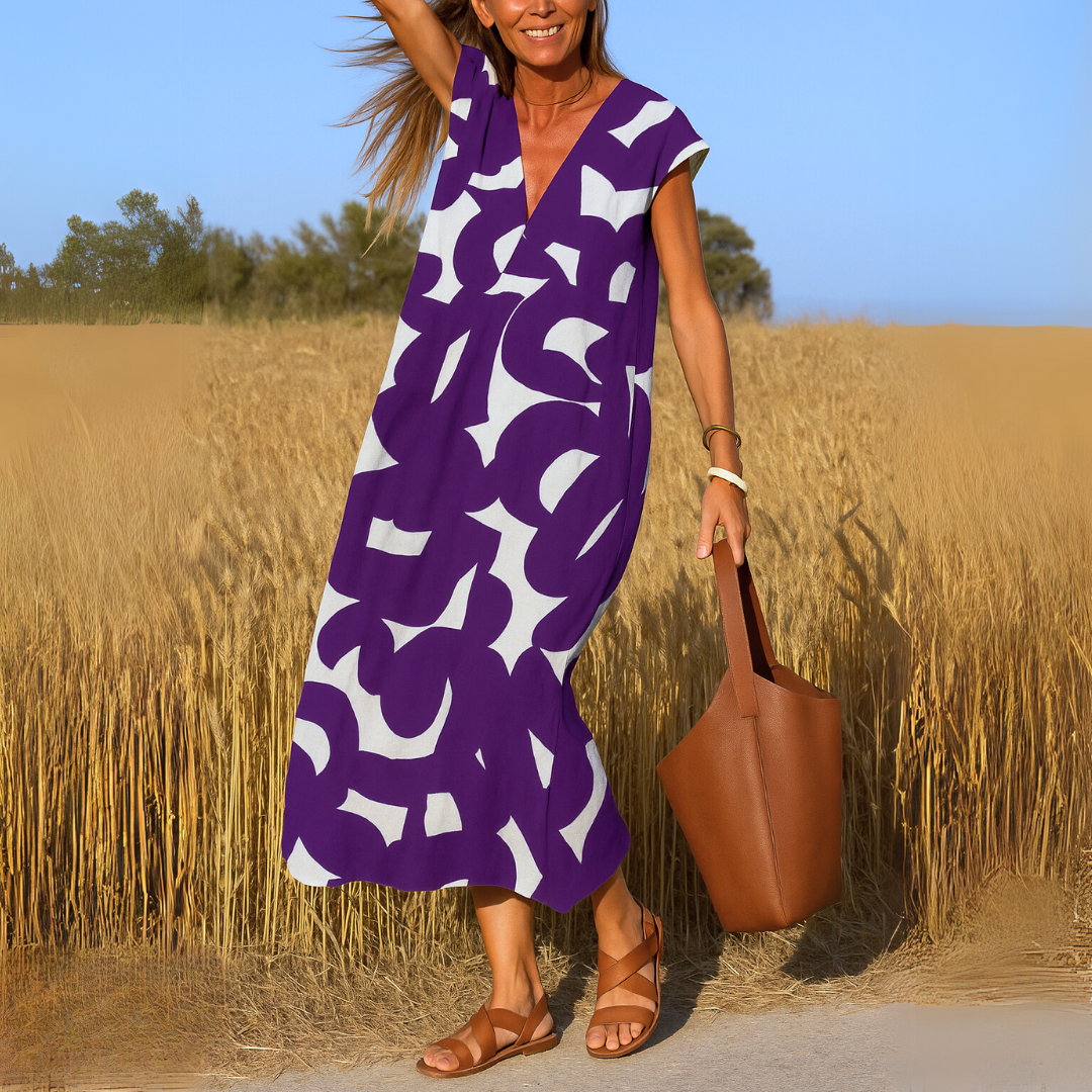 Deirbhile - Graceful Draped Dress - Charlotte & Willow, product photo 8