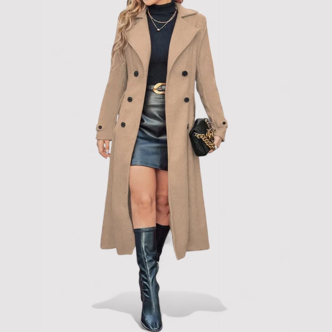 Inès - Elegant Tailored Coat - Charlotte & Willow, product photo 8