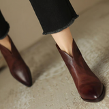 Felicia | Luxury Low-Heel Ankle Boots
