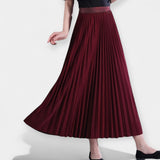 Céline - Elegant Long Pleated Skirt