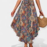 Zoe - Midi Skirt with Floral Print