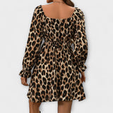 Justine - Chic Leopard Print Dress