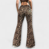 Anaïs - Leopard Print Bootcut Trousers