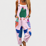 Cozy Graphic Dungarees