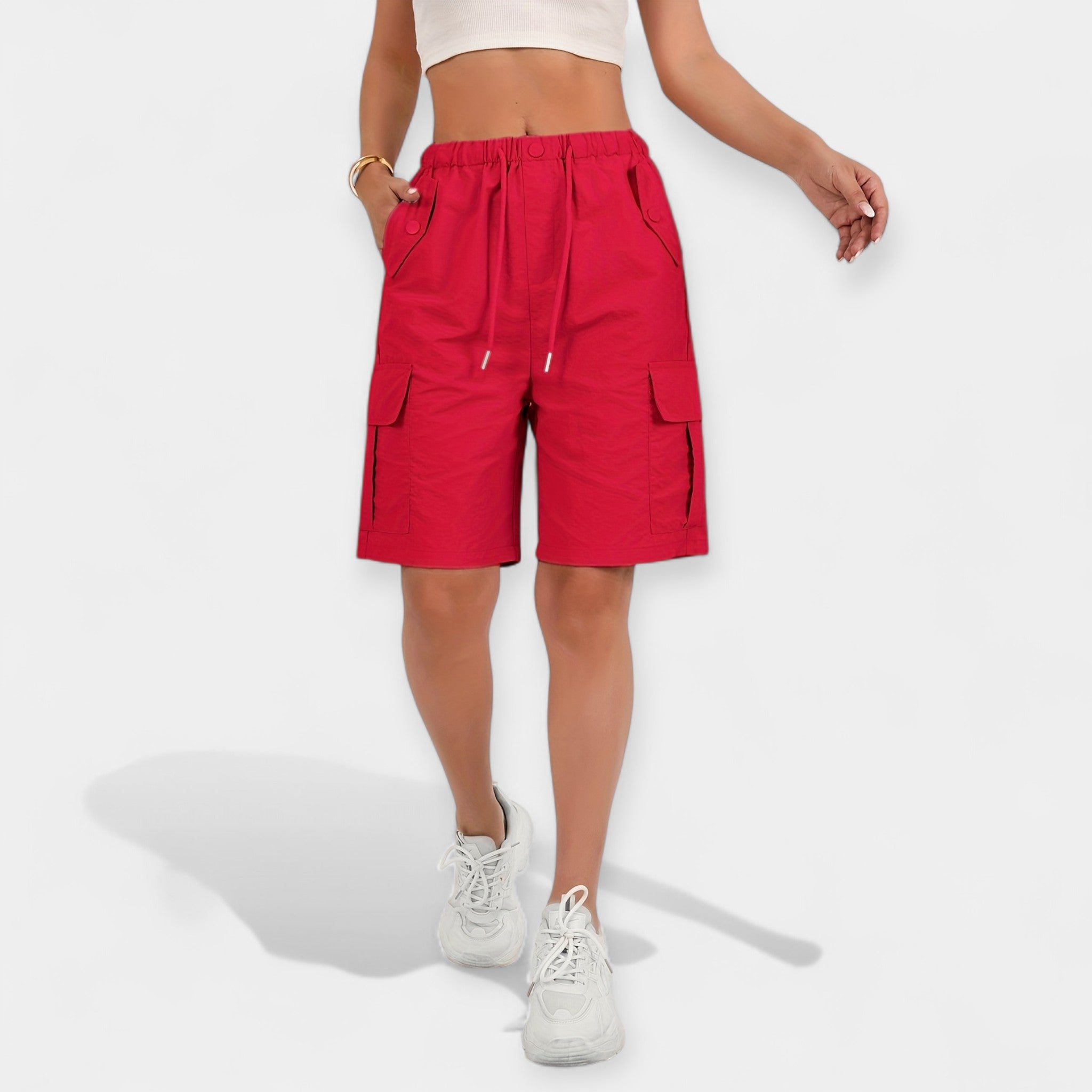 Bláithín - Stylish Cargo Shorts - Charlotte & Willow, product photo 9