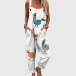 Happy Chickens Dungarees - Charlotte & Willow
