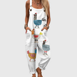 Happy Chickens Dungarees - Charlotte & Willow
