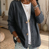 Dariah - Denim Button Coat