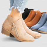 Justine - Chic Suede Ankle Boots