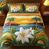 Aloha Spirit 3-Piece Quilted Bed Set