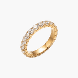 Justine - Steel Diamond Ring