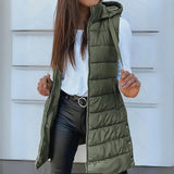 Mitchelle™ Casual Long Sleeveless Puffer Vest