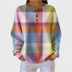 Eimear Colourful Check Pattern Jumper - Charlotte & Willow