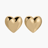 Inès - Bold Heart-Shaped Hoop Earrings