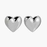 Inès - Bold Heart-Shaped Hoop Earrings