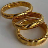 Anaïs - Gold Striped Bracelet
