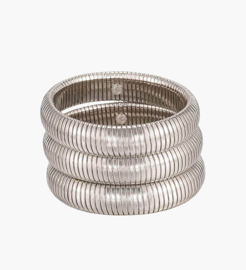 Saoirse - Gold Striped Bracelet - Charlotte & Willow, product photo 9