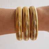 Anaïs - Gold Striped Bracelet