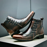 Justine - Chic Leather Ankle Boots