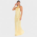 Gaëlle - Satin Halter Neck Dress