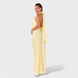 Inès - Satin Halter Neck Dress