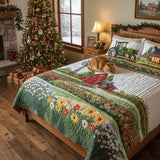 3-Piece Happy Farm Quilted Bedding Set