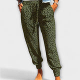 Anaïs - Relaxed Fit Leopard Print Trousers