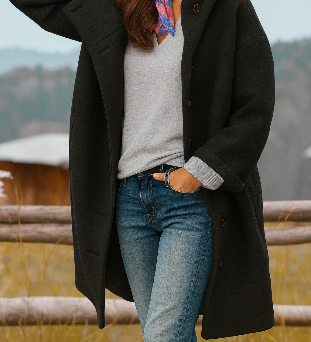 Pauline - Stylish Elegance Coat - Charlotte & Willow, styled look