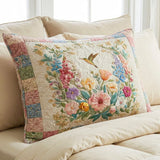 Floral Fields Quilted Cushion Cover