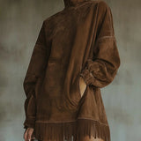 Scarlett™ | Long-Sleeve Dress With Fringe