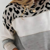 Onóra | Leopard Accent Jumper