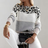Onóra | Leopard Accent Jumper
